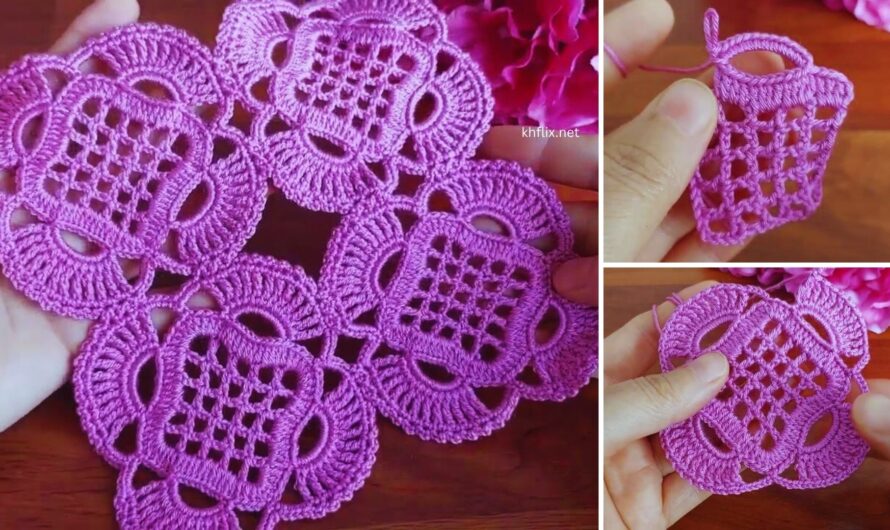 🌸 How to Make a Super Easy Crochet Table Runner – Flower Motif Tutorial