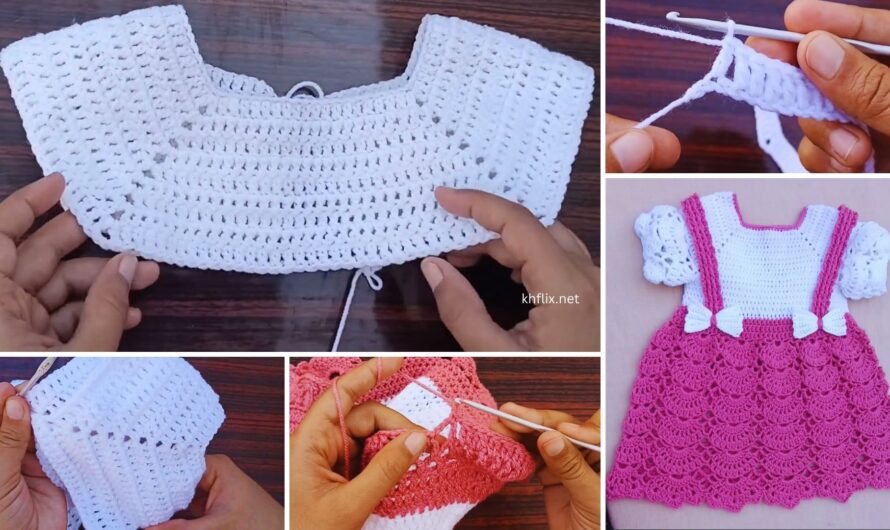 🌸 How to Make an Easy Crochet Baby Dress / Crochet Baby Frock Pattern