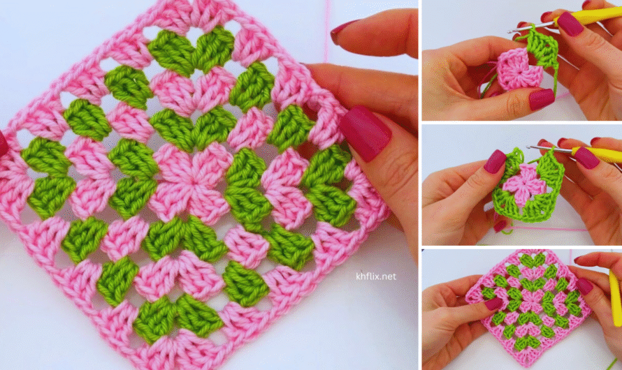 🧶 How to Make a Beautiful Simple Crochet Square – Step-by-Step