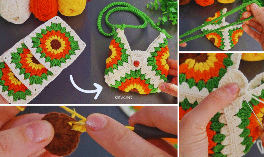 👜 How to Make a Crochet Mini Bag Purse Keychain – Step-by-Step Tutorial