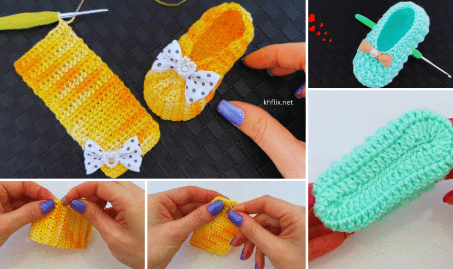 👣 How to Make Crochet Baby Shoe – Two Ideas (0–3 Months)