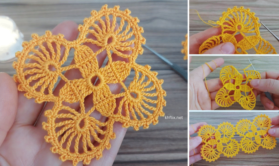 🌺 How to Make a Beautiful Crochet Flower Table Pattern – Step-by-Step Guide