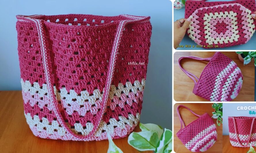 👜 How to Make a Crochet Tote Handbag – Step-by-Step Pattern