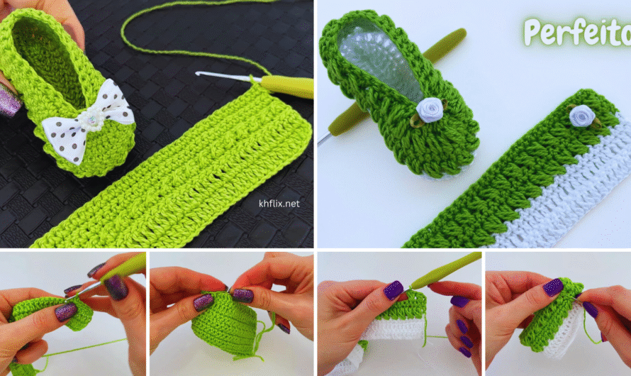 🧶 How to Make Beautiful Crochet Baby Shoes – Two Ideas