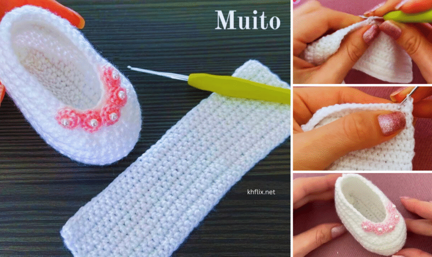 👟 How to Make Crochet Baby Sneakers (White Color) – Full Step-by-Step Pattern