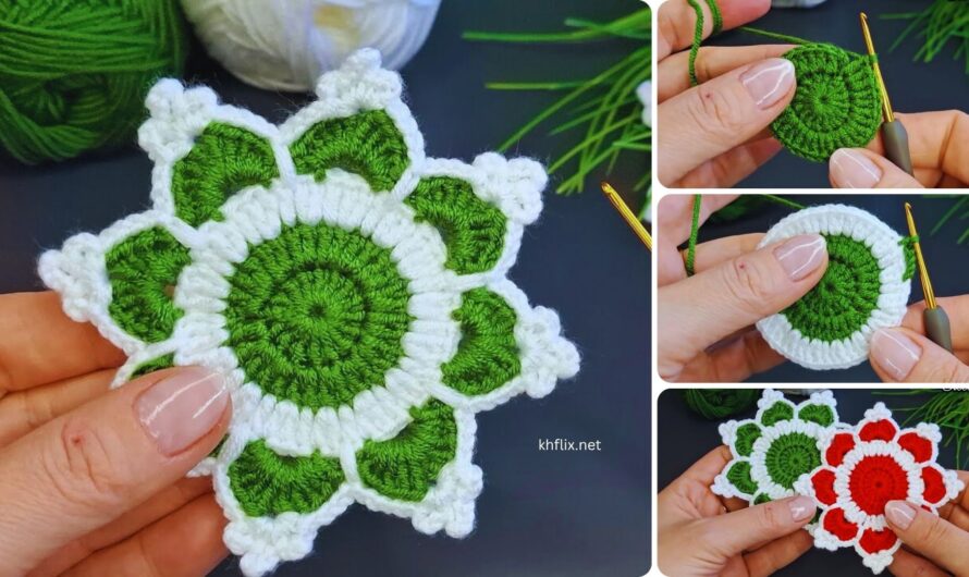 🌻 How to Crochet a Beautiful Sunflower Coaster: Step-by-Step Pattern