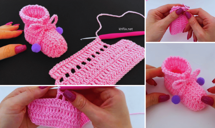 🧶 How to Make EASY AND ECONOMIC Crochet Baby Shoes Pattern