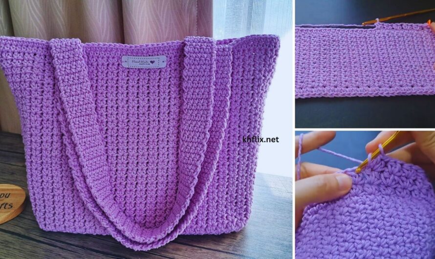 🧶 DIY Crochet Tote Handbag Tutorial + Video