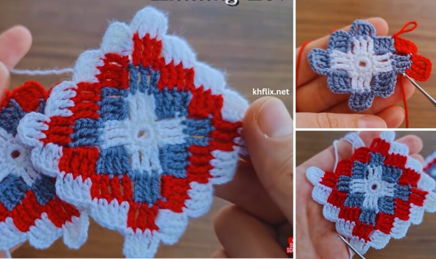 🧶 How to Make a Baby Blanket – Crochet Square Multicolor