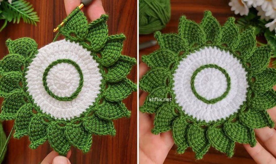 Super Easy & Very Useful Crochet Coaster Motif🧿🧿