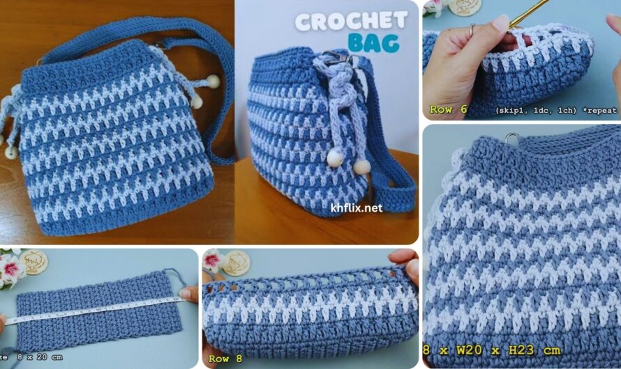 🧶 How to Make a Multicolor Crochet Sling Bag – Step-by-Step