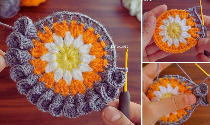 🌸 How to Crochet a Coaster (Supla) – Step-by-Step Tutorial Pattern