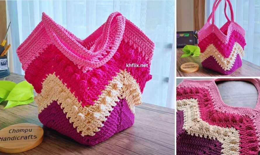 👜 Neat Crochet Handbag Tutorial with Striped Colors