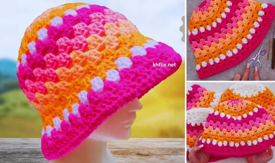 🧢👒 How to Make a Beautiful Multicolor Crochet Sun Hat (Striped Style)