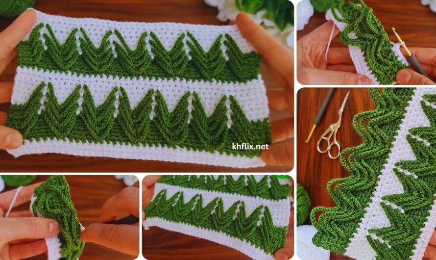 🧶 How to Make a Crochet Striped Baby Blanket + Video