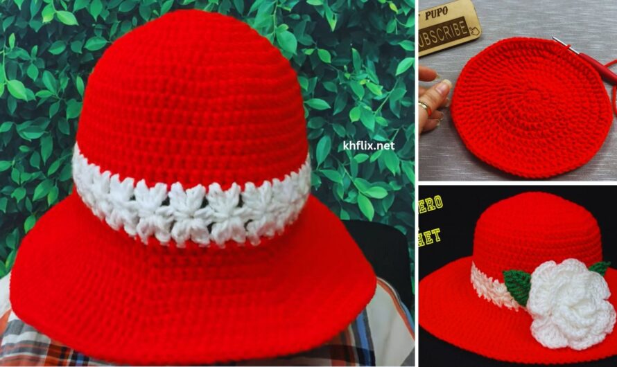 How to Crochet Hat with Two-Color Hat (Step-by-Step) 🧶👒