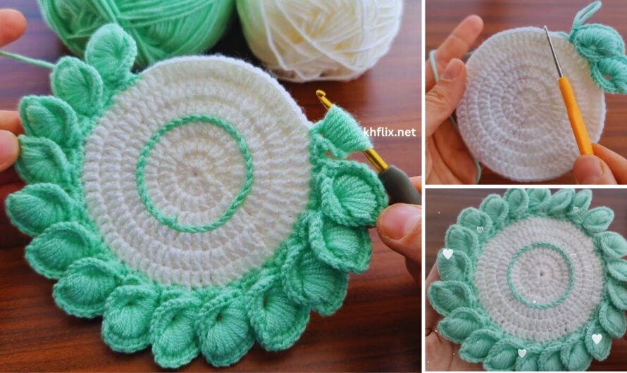 🌸 How to Make a Beautiful Crochet Coaster Cup Flower