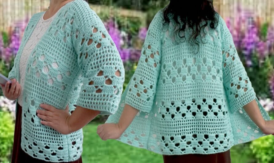 🧶🥼🦺 How to Make a Very Easy Crochet Blouse Jacket – Step-by-Step Tutorial