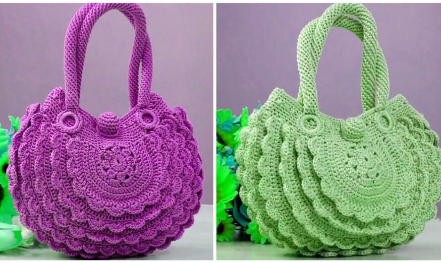 👜🌸 Crochet Flower Tote Bag – Full Step-by-Step