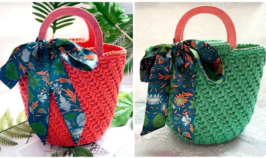 👜 How to Crochet a Classic Tote Bag – Step by Step Pattern