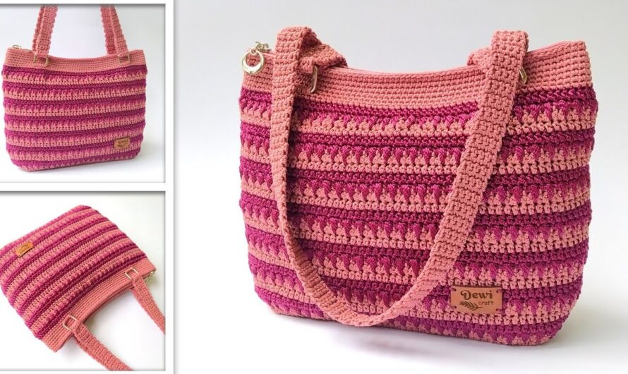 🎨 How to Make a Multicolor Crochet Shoulder Bag – Step-by-Step