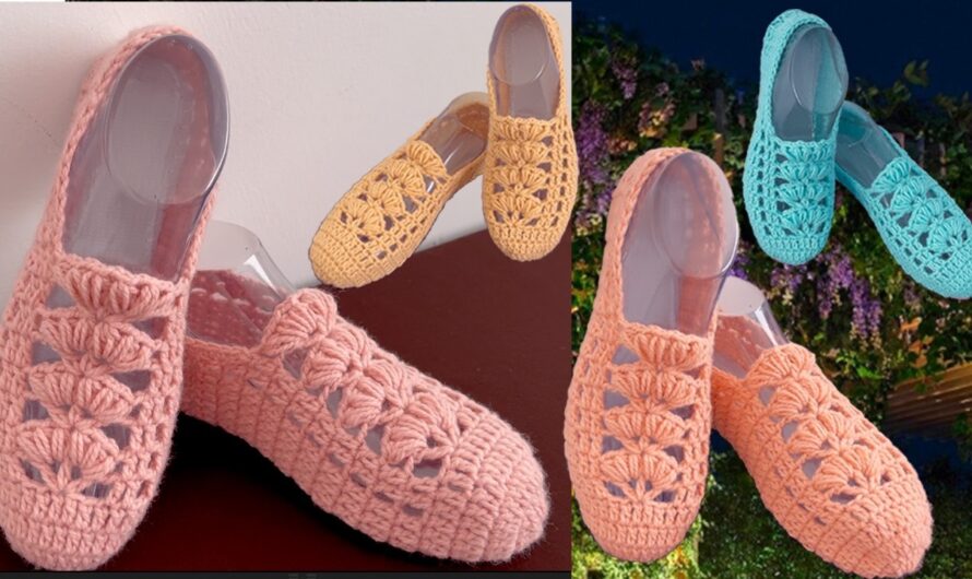 🥿 How to Crochet Slipper Shoes in All Sizes | Step-by-Step