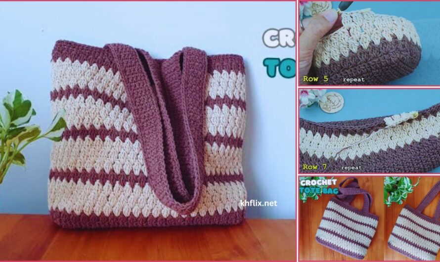 🧶👜 How to Crochet a Tote Bag (Beginner-Friendly Tutorial)