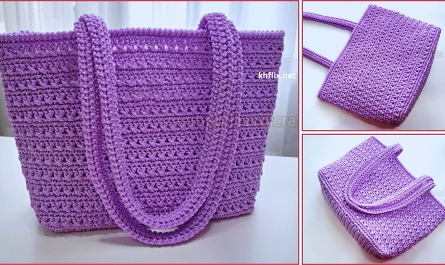 👜 Crochet Tote Bag (Beginner Friendly) – Step-by-Step Guide