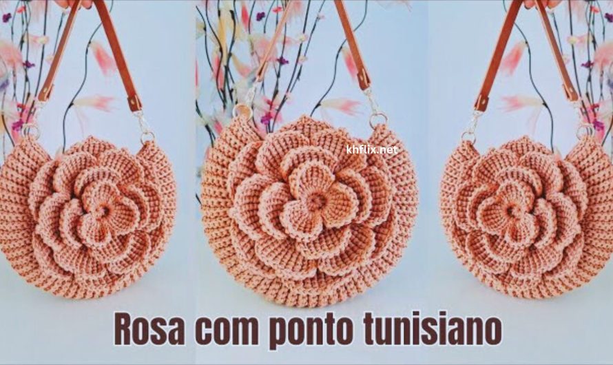 🧶👜 Step-by-Step: How to Crochet a Mega Flower Tote Bag – Oreo Model in Nautical Yarn