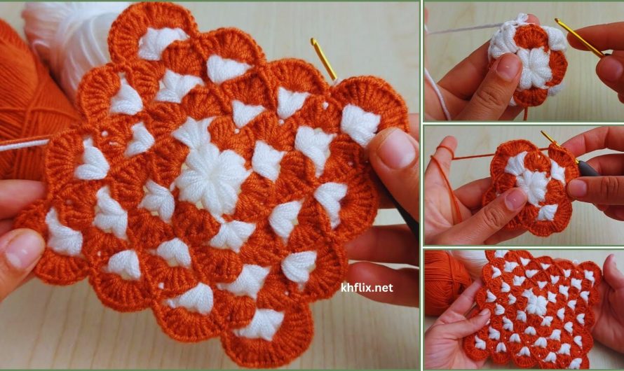 🧶👶 How to Crochet a Baby Blanket with Striped Colors | Step-by-Step Tutorial
