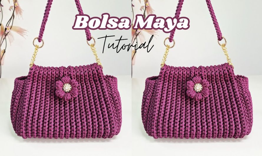 👜🌸 How to Make a Crochet Tote Bag with Puff Flower Closure