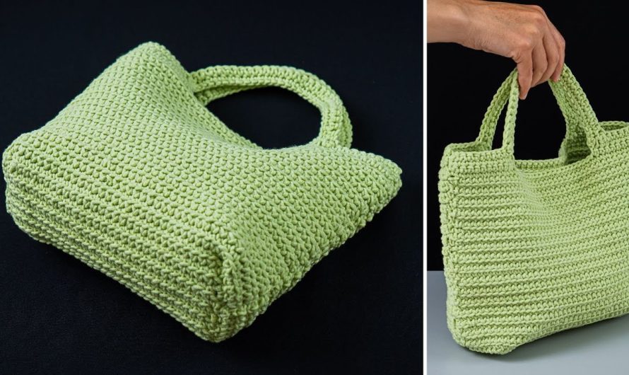 🧶👜 How to Crochet a Simple Crochet Tote Bag – Beginner Tutorial
