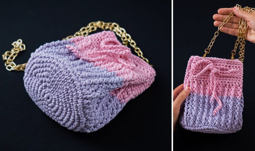 👜 How to Crochet a Cute Mini Tote Bag – Step-by-Step Tutorial for Beginners