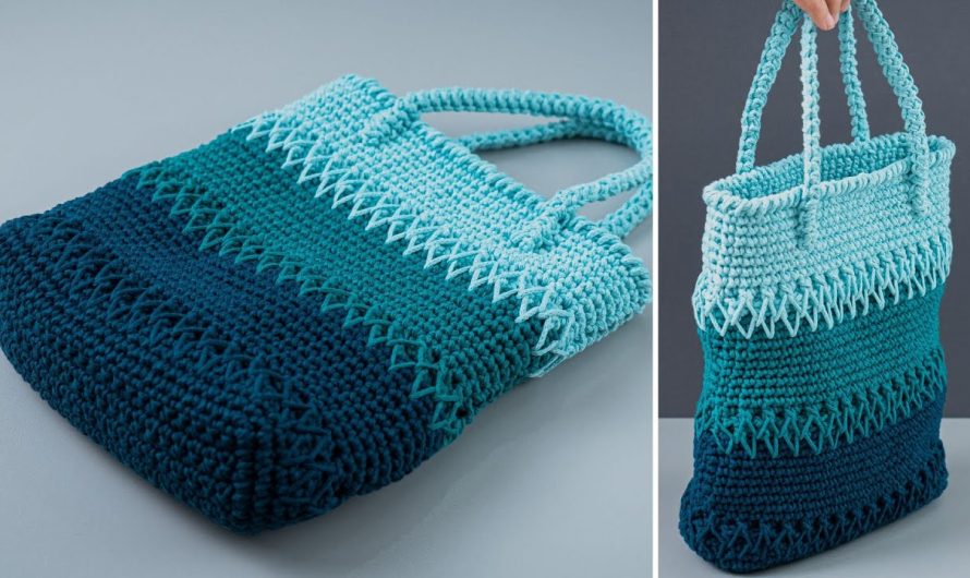 🧶 How to Crochet a Beautiful Multicolor Tote Bag (Easy for Beginners)