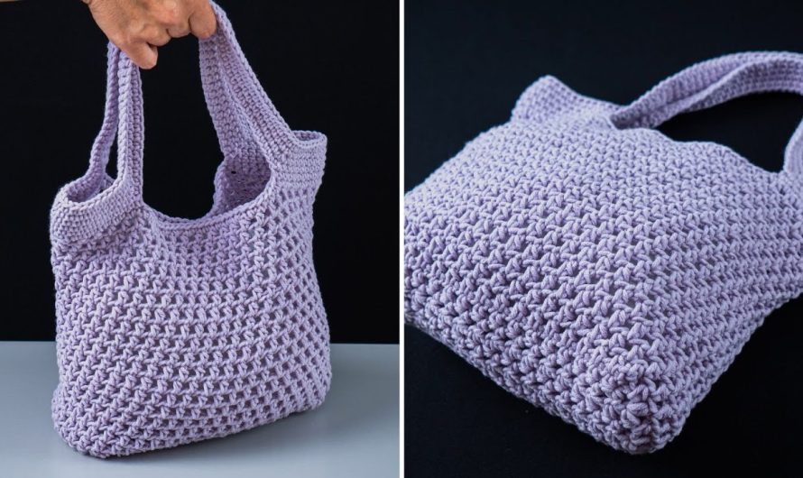 🧶👜 How to Crochet a Simple Crochet Tote Bag – Beginner Tutorial