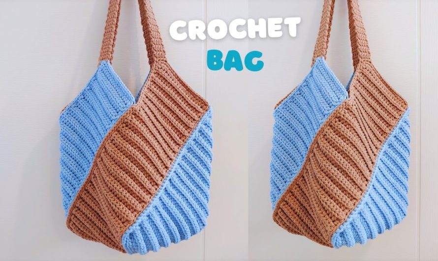 Crochet Windmill Bag with Two Color | Crochet Bag for Beginners👜👜🧵