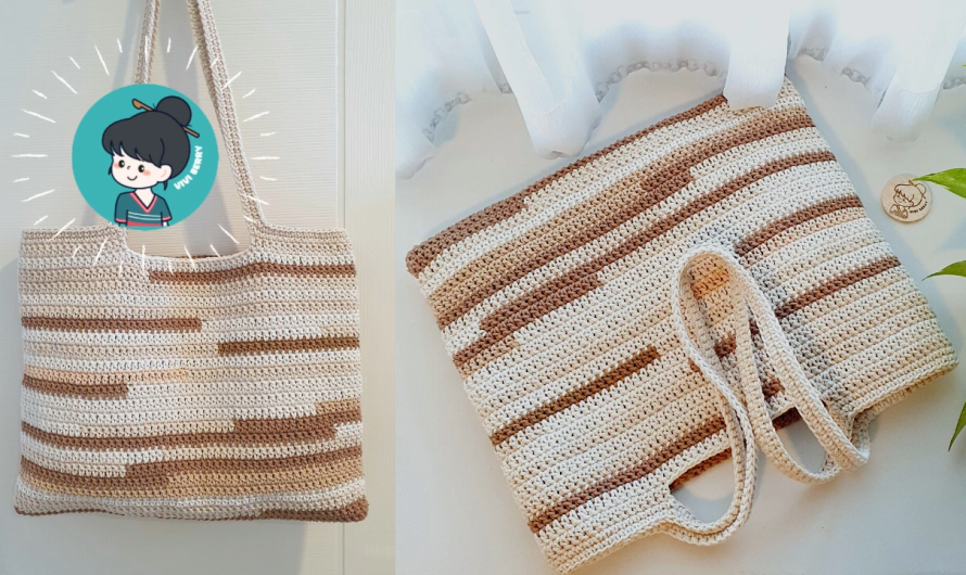 🧶👜 Crochet a Tote Bag with Scrap Yarn | Step-by-Step Tutorial for Beginners