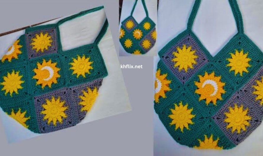Crochet Granny Square Tote Bag – Easy Step by Step Tutorial👜👜👜
