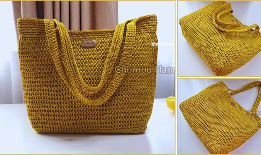 How to Crochet Tote Bag | Step by Step for Beginners👜💖🧶