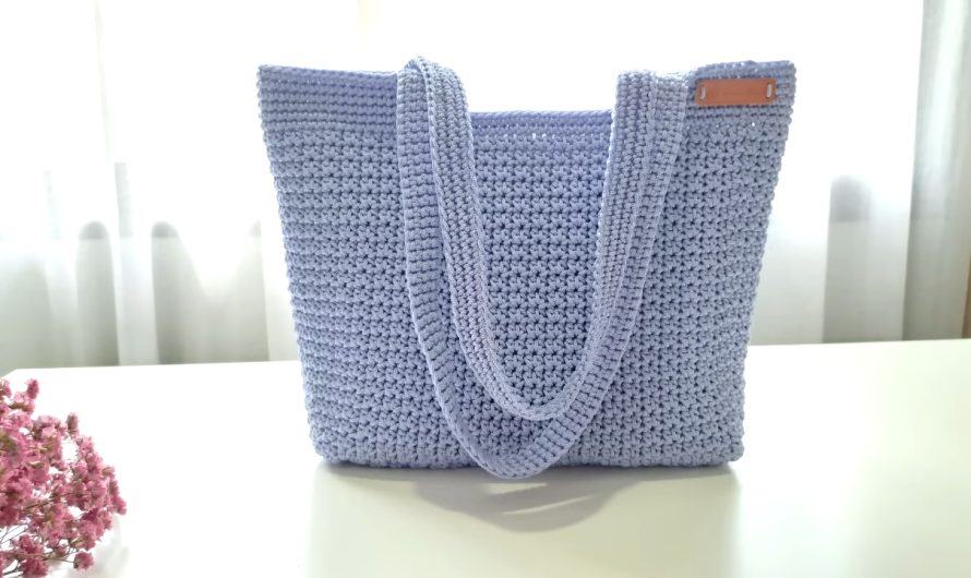 🧶👜 How to Make a Super Easy Crochet Tote Bag