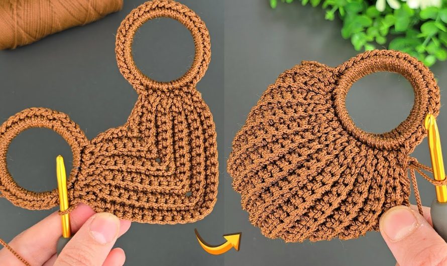 How to Mini Bag Keychain Crochet | Step by Step for Beginners👜🍀💖📌