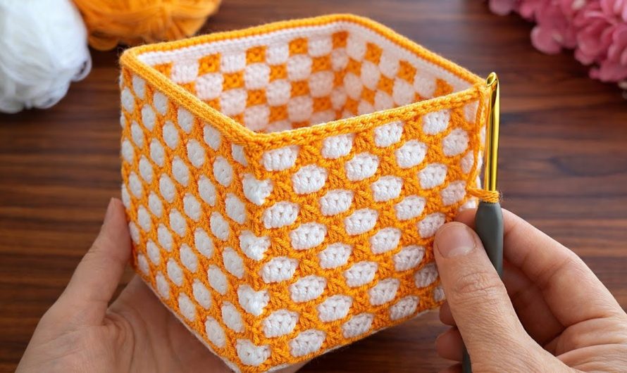 How to Crochet a Crochet-Hook Organizer / Tool Holder🧺💖🧶