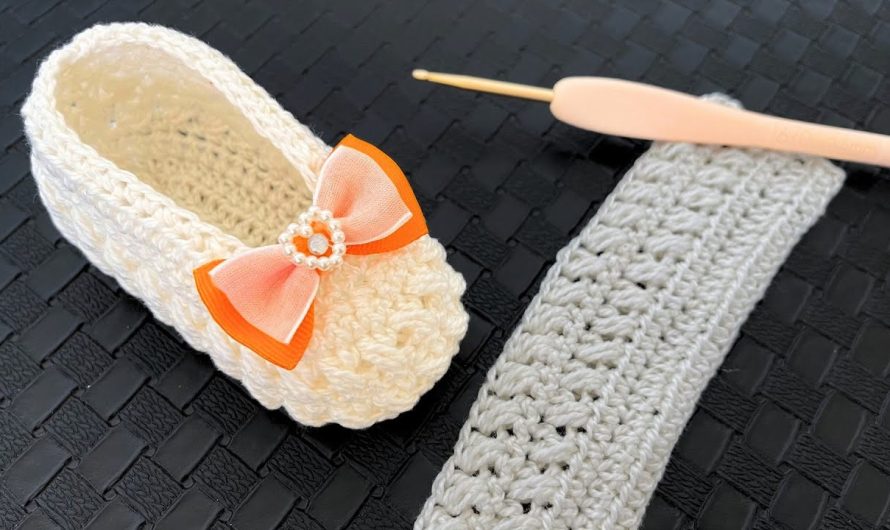 How to Easy Step-by-Step Crochet Baby Shoes💖💖