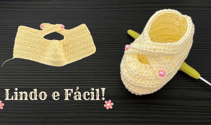 How to EASY CROCHET Baby Shoe Pattern (Step-by-Step Beginner Guide)