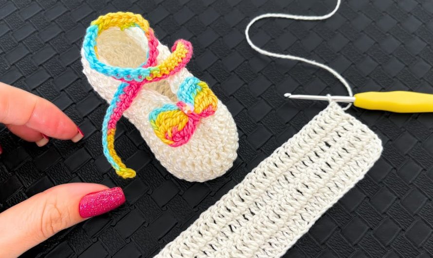 How to Make SO EASY and DELICATE Crochet Baby Shoes