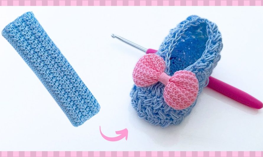 🧶 How to Make Delicate and Easy Crochet Baby Shoes