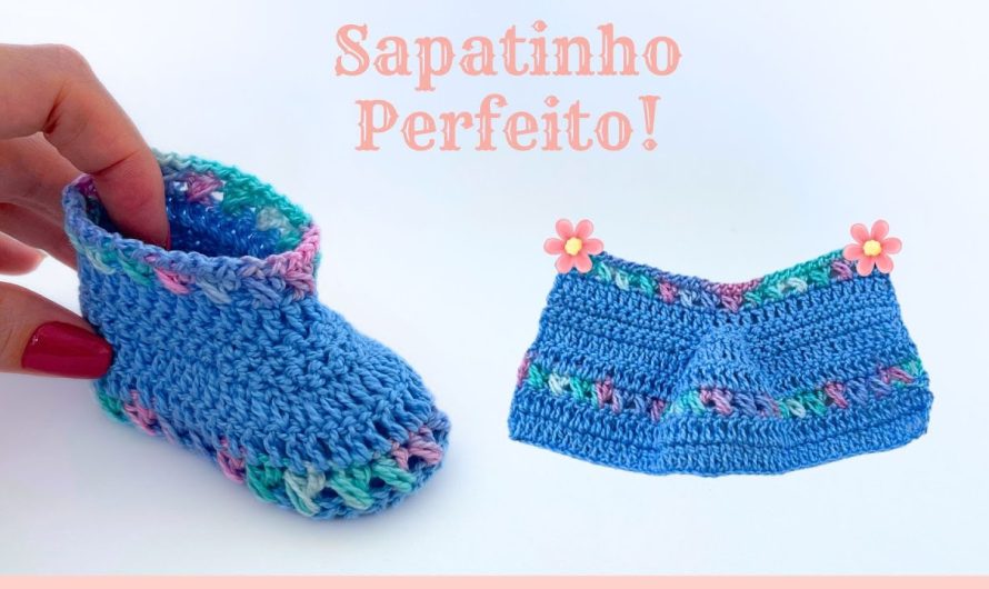 How to Crochet Easy and Quick Two-Color Baby Shoes: Step-by-Step Guide