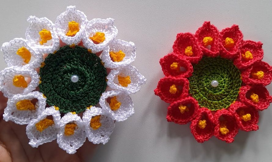 🌸 How to Easy and Quick Crochet Flower