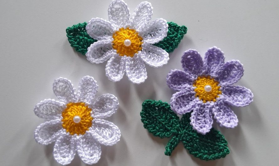 🌸 How to Crochet a Daisy – Step-by-Step Guide (Beginner to Advanced)