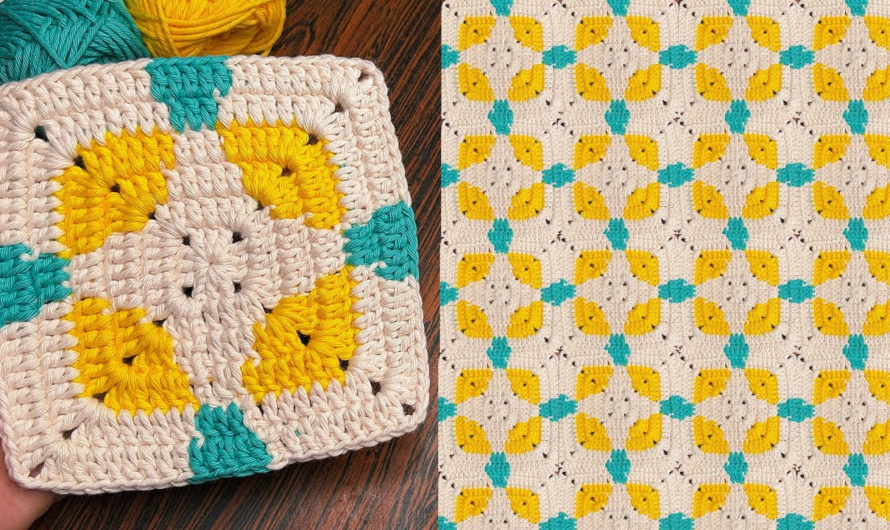 😘🌺Crochet Square Tutorial-step by step guide for beginners